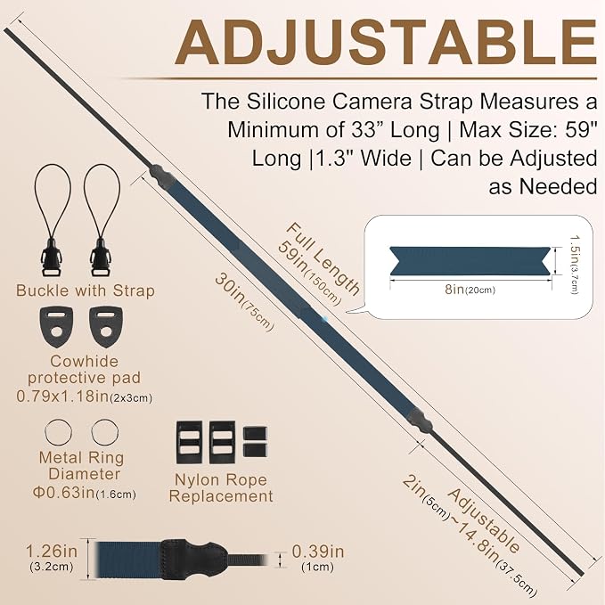 FIEIL Neck Strap Silicone Camera Straps - Image 4
