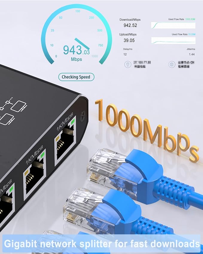 LIEZHUA Ethernet Splitter 1 to 4 - Image 7