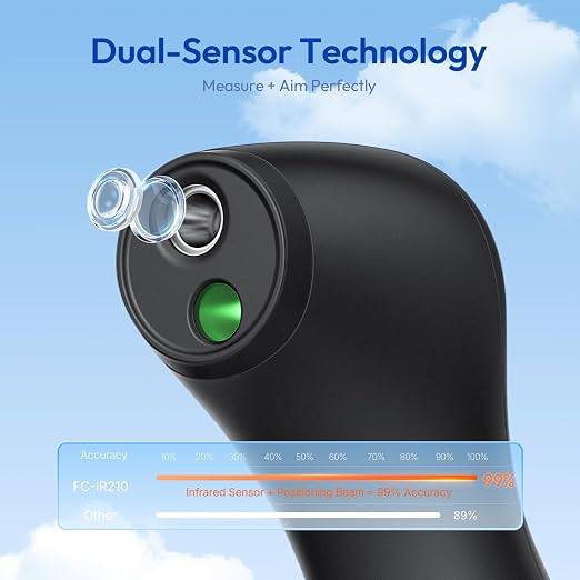 No-Touch Thermometer for Adults and Kids, 1-Second Fast Reading, Color-Coded - Image 4