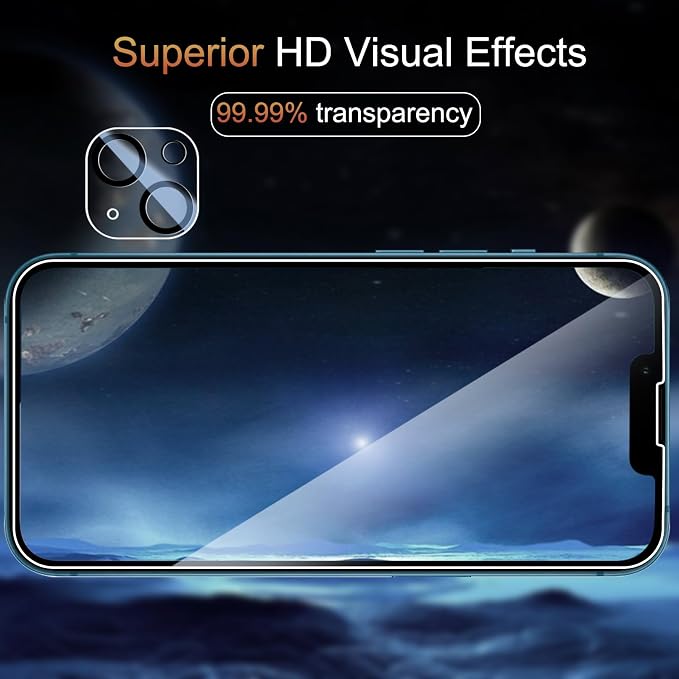 TZGZT 3 Pack Screen Protectors for iPhone 13, 9H Tempered Glass, Military Grade - Image 6