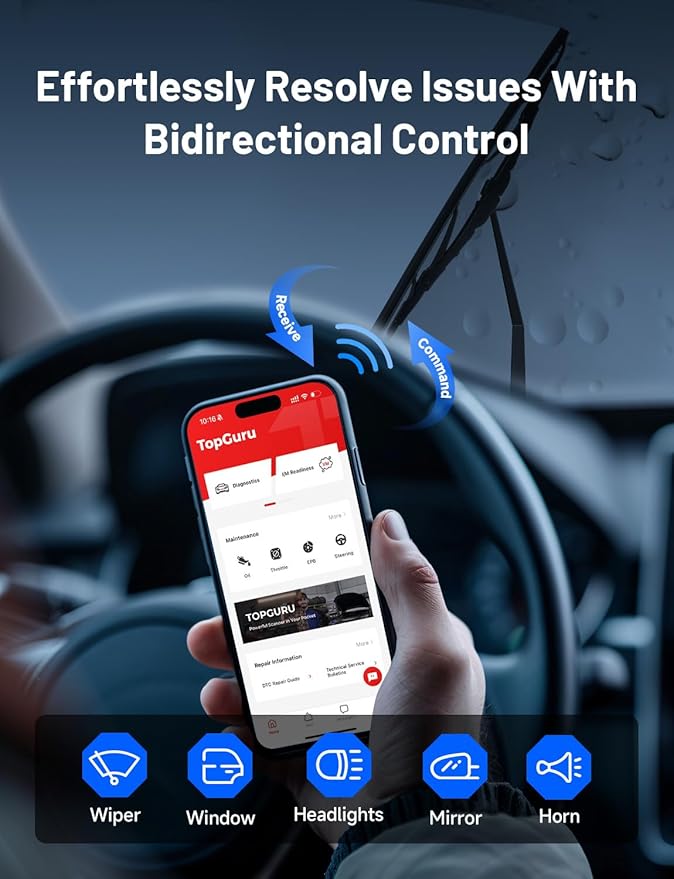 TOPDON TopScan Lite OBD2 Bluetooth Scanner, Bi-Directional All System - Image 2