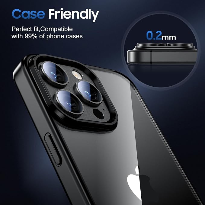 UniqueMe for 3 Pack iPhone 15 Pro/iPhone 15 Pro Max Camera Lens Protector - Image 6