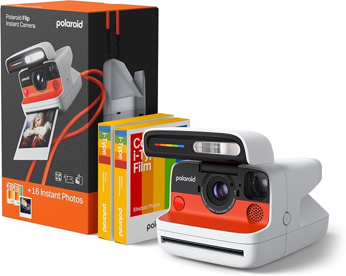 Polaroid Flip Instant Camera + Color Film Bundle by Polaroid
