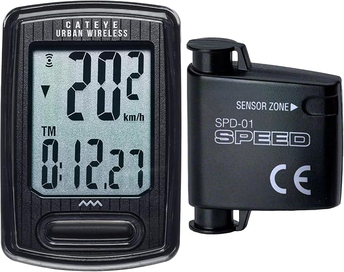 CATEYE Urban Wireless Bike Computer – Analog Speedometer & Odometer by CATEYE