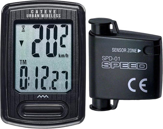 CATEYE Urban Wireless Bike Computer – Analog Speedometer & Odometer by CATEYE