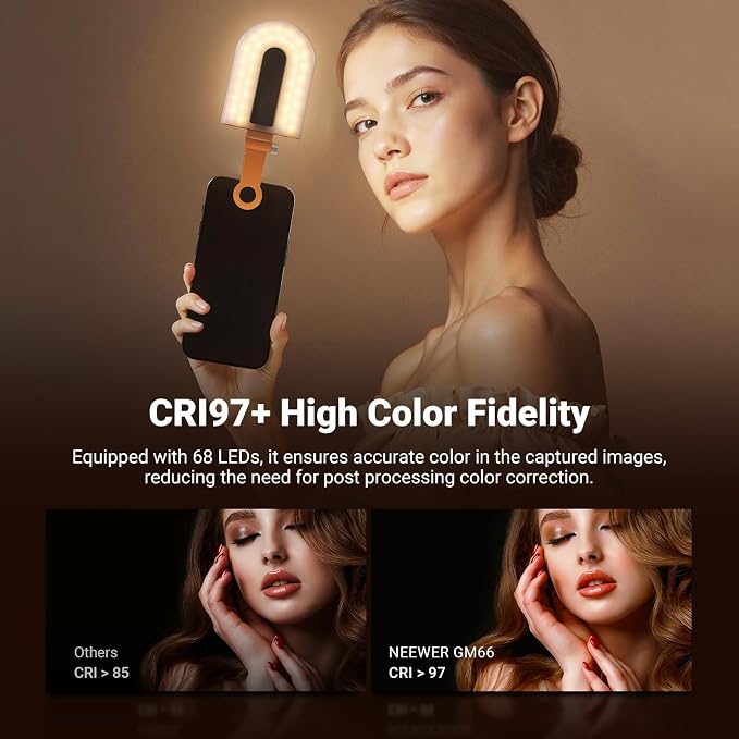 NEEWER GM66 Clip on Selfie Light - Image 4
