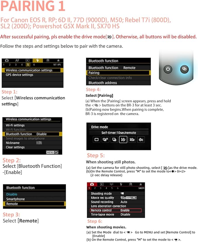 Hanpusen Rechargeable Camera Remote Control - Image 7