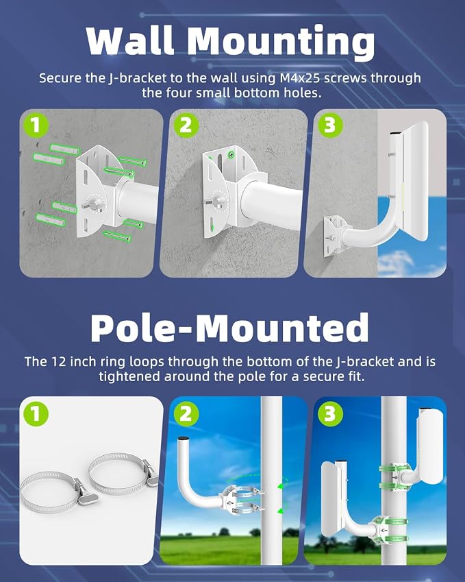 Universal Wireless Bridge Bracket Mount, 180 Adjustable Wall-Mounted Mount - Image 3