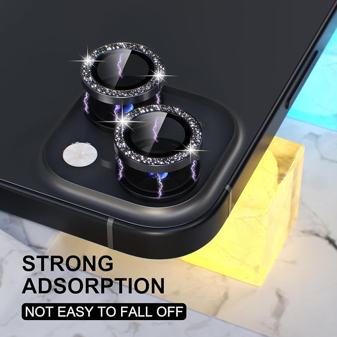 Choiche Compatible for iPhone 15 /iPhone 15 Plus Camera Lens Protector Bling - Image 6