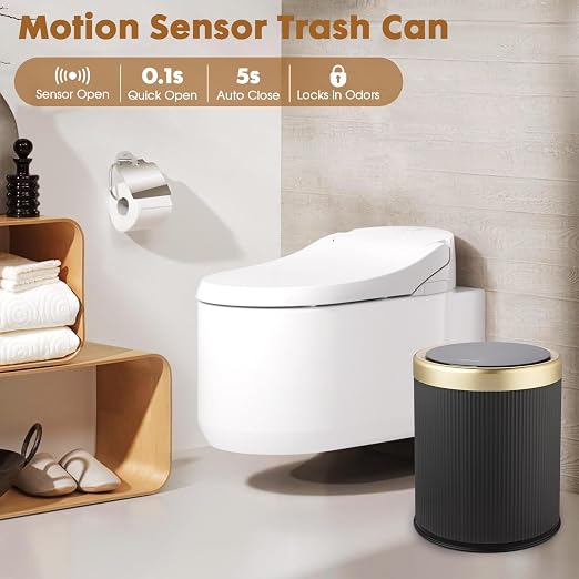 Smart Bathroom Trash Can Garbage Can - Image 2
