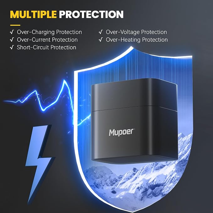 Mupoer 16 Pack Rechargeable AA Batteries Lithium - Image 7