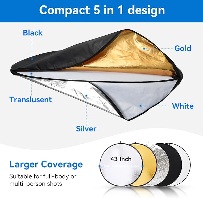 UTEBIT 43"/110cm Photography Reflector - Image 4