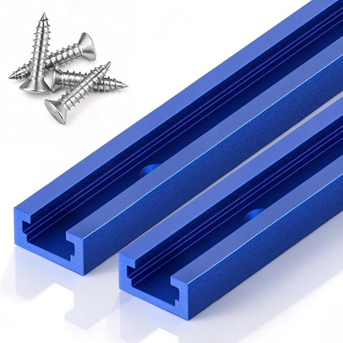 Vibit 2 Pack 12 Inch Aluminum T Track by Vibit