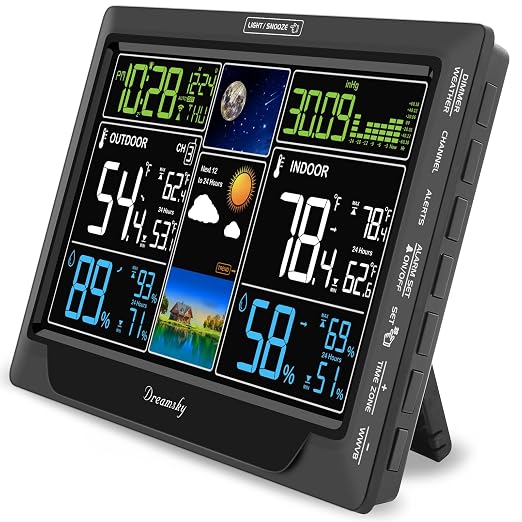 DreamSky Weather Station Indoor Outdoor Thermometer Wireless by DreamSky