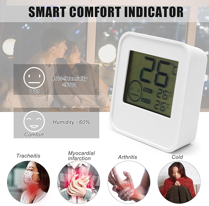 Digital Indoor Thermometer Indoor Hygrometer Room Temperature Monitor Humidity - Image 3