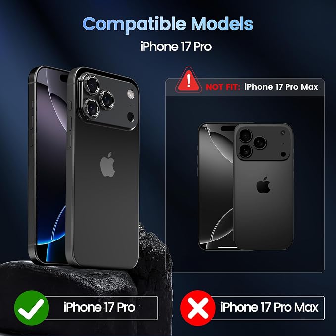 CACOE Camera Lens Protector for iPhone 17 Pro - Image 2