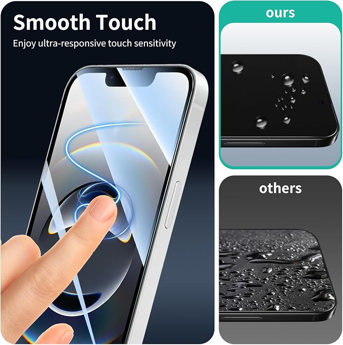 3+1-Pack, Screen Protector for iPhone 17e/16e/13 Pro/13/14 - Image 6