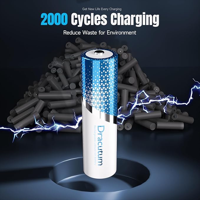 Rechargeable Lithium AA Batteries 8-Pack - Image 4