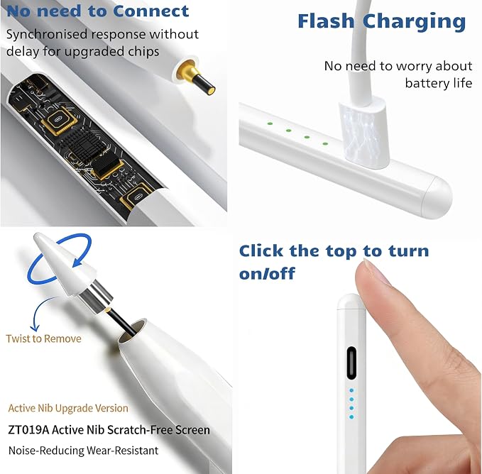 Stylus Pen for Samsung Galaxy Tab A11 / A11+, A9 / A9+, A7 Lite, Active - Image 4