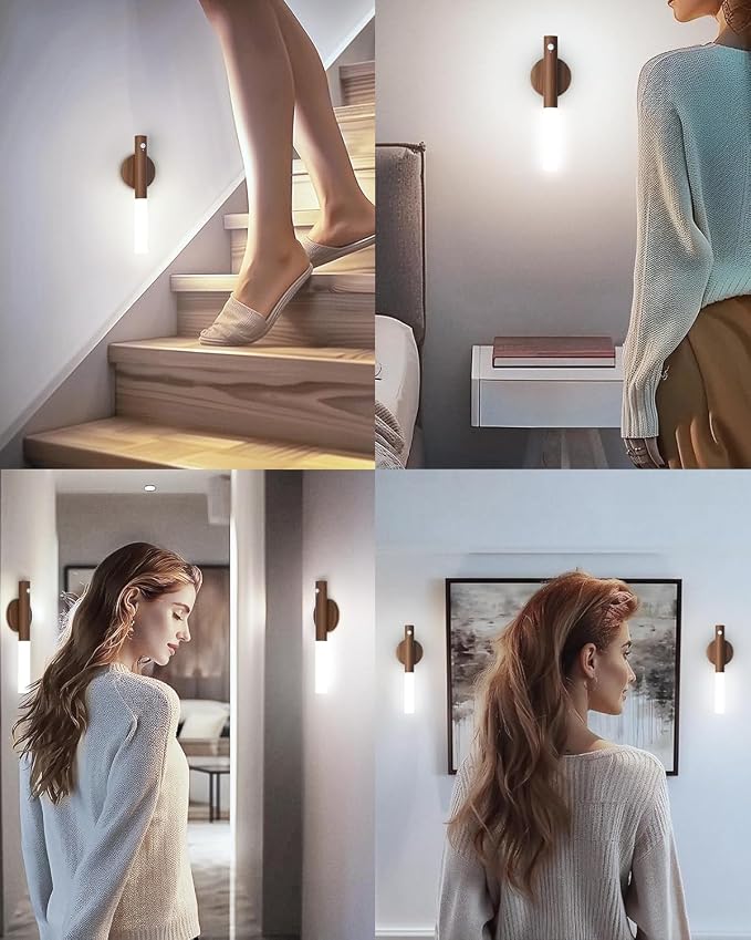 iThird Battery-Operated Wall Sconce Wall Lights: 2200mAh Rechargeable Motion - Image 3