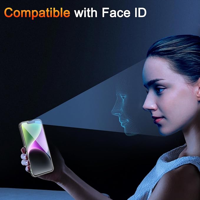 TZGZT 3 Pack Screen Protectors for iPhone 14, 9H Tempered Glass, Military Grade - Image 9