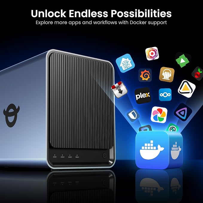 Yxk Zero1 Pro 4-Bay Desktop NAS, Intel N100 Quad-Core CPU, Enthusiasts Home & - Image 4