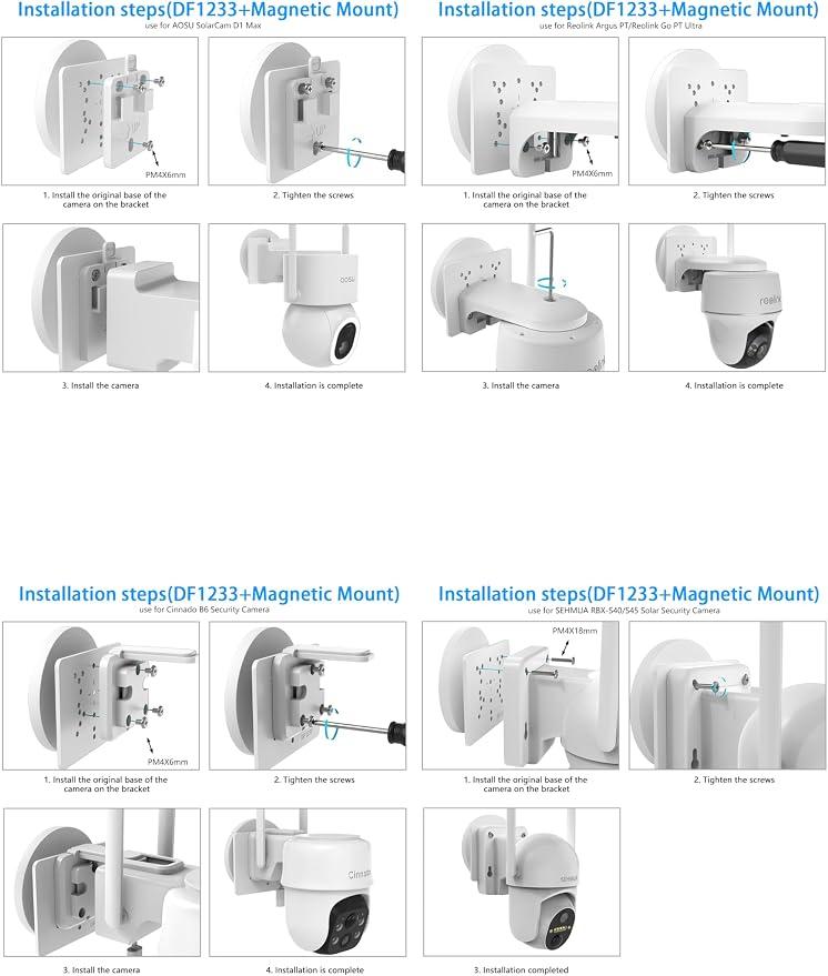 Magnetic Mount Compatible with eufy Security Solocam S340/E30/E42/4G LTE Cam - Image 4