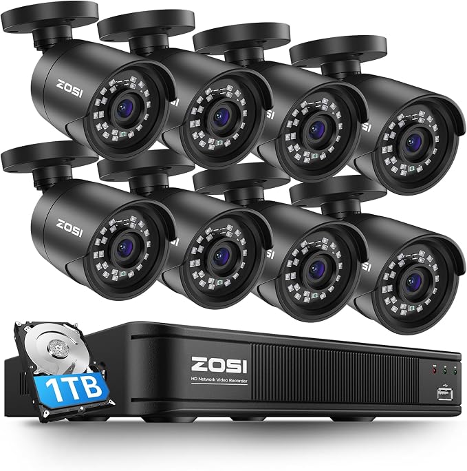 ZOSI 3K Lite Home Surveillance Security Camera System by ZOSI