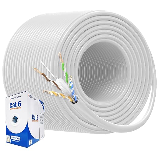 Cable Matters 10Gbps in-Wall Riser Rated 23AWG Bare Copper Cat6 Ethernet Cable by CableMatters