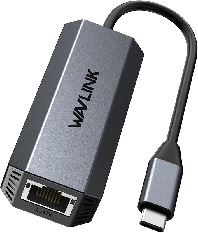 WAVLINK 5Gbps USB C Ethernet Adapter – 5G/2.5G/1G/100M/10M Auto-Adaptive by WAVLINK%C2%AE