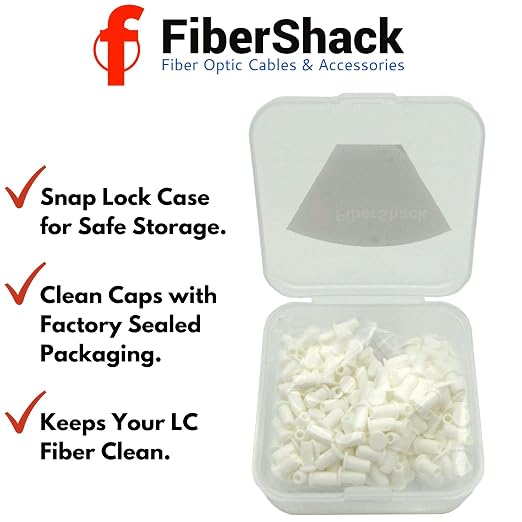 Fibershack - LC Fiber Optic Dust Caps. 200 x 1.25mm LC Fiber Dust Caps in a - Image 2