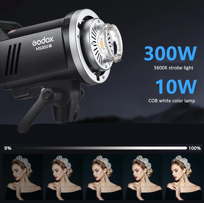 Godox MS300V Studio Strobe Light Kit - Image 3