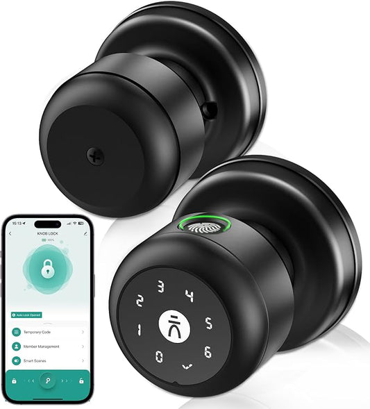 Fingerprint Door Lock, Smart Fingerprint Door Knob by KLLOQUE