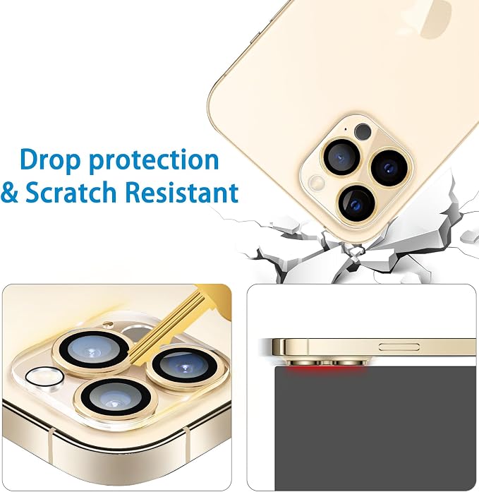 Dengduoduo 3 Pack Tempered Glass Camera Lens Protector - Image 3