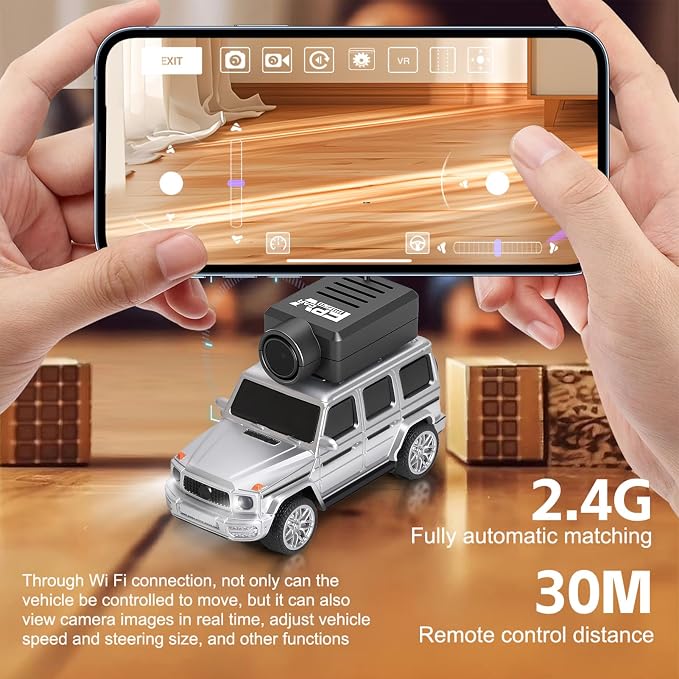 GoolRC WLtoys 6406 Mini RC Car, 2.4GHz 1:64 Scale FPV Remote Control Car - Image 6