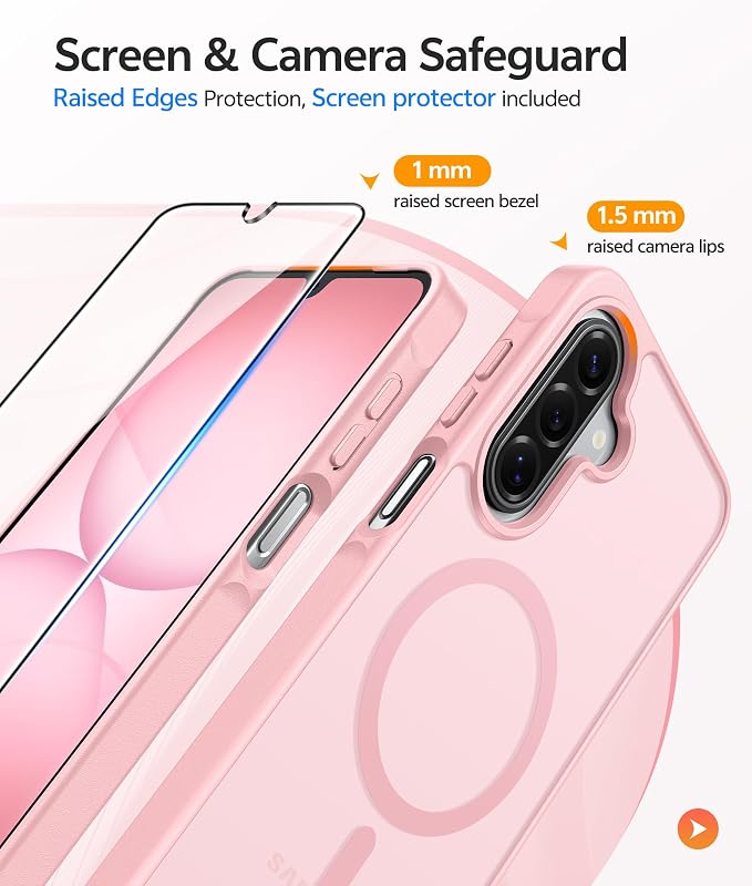 FNTCASE for Galaxy A17/A16 5G Phone Case: for Samsung A17 Cases Matte - Image 4