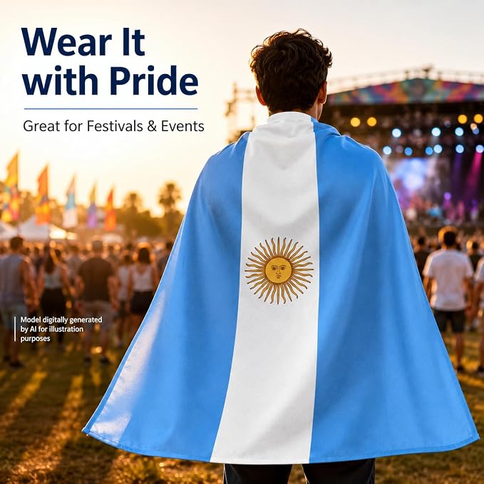 Flag Cape, Wearable Flag Costume, Be Suitable - Image 6
