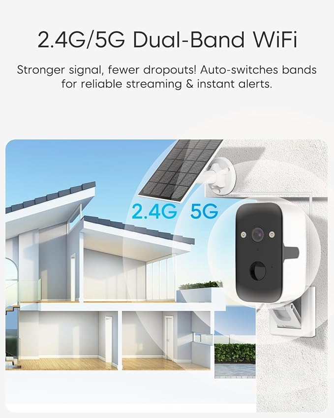 VSTARCAM 2K Solar Security Camera Wireless Outdoor, Free Cloud & SD Storage - Image 6
