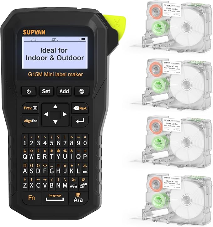 SUPVAN G15M Mini Portable Label Maker Machine by SUPVAN