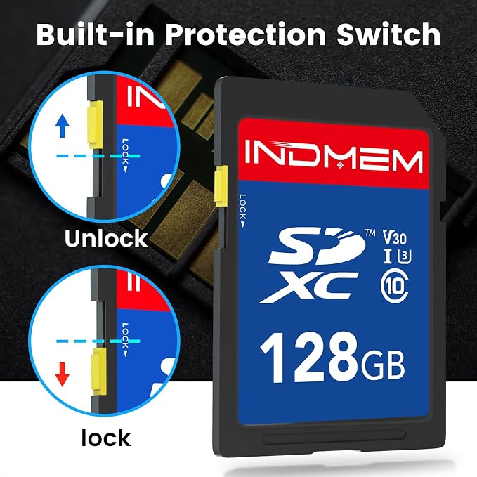 128GB SD Card 2Pack, High Speed up to 90M/S, SDXC UHS-I Memory Cards, Full HD & - Image 7