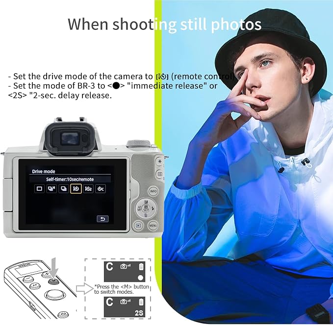 Remote Control for Canon Camera, Rechargeable Wireless Shutter Release - Image 6