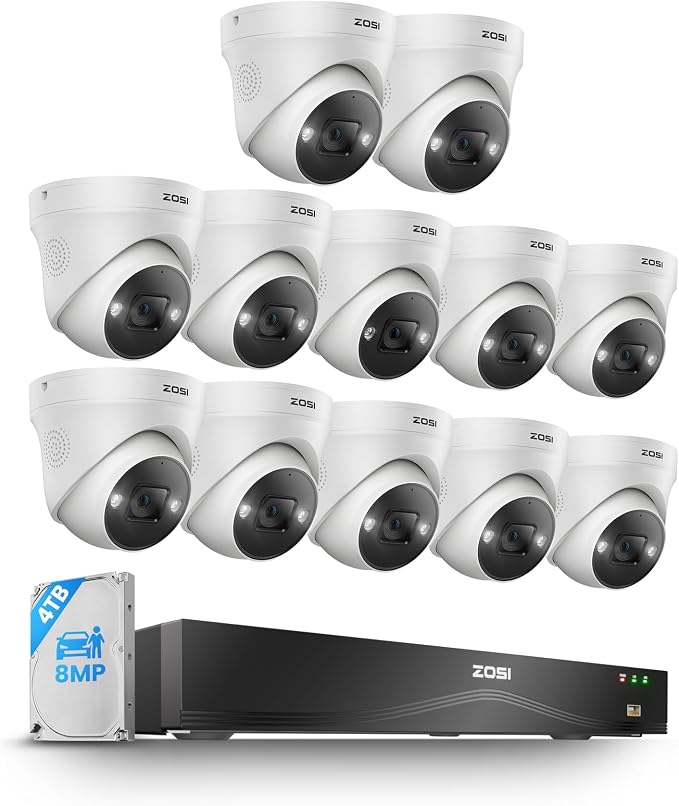 ZOSI 32CH 4K PoE Security Camera System by ZOSI