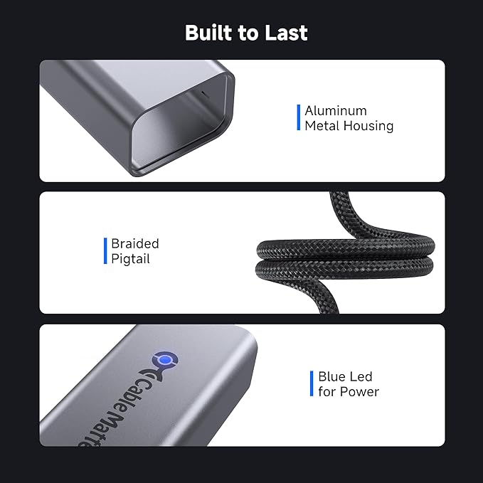 Cable Matters USB C to 5Gb Ethernet Adapter, 5 Gigabit Network Speed, USB C to - Image 5