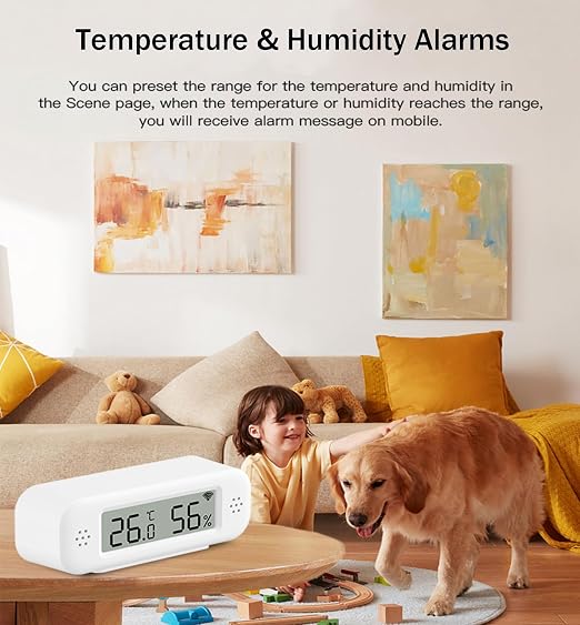 WiFi Thermometer Hygrometer: Smart Temperature and Humidity Sensor, Real-time - Image 3