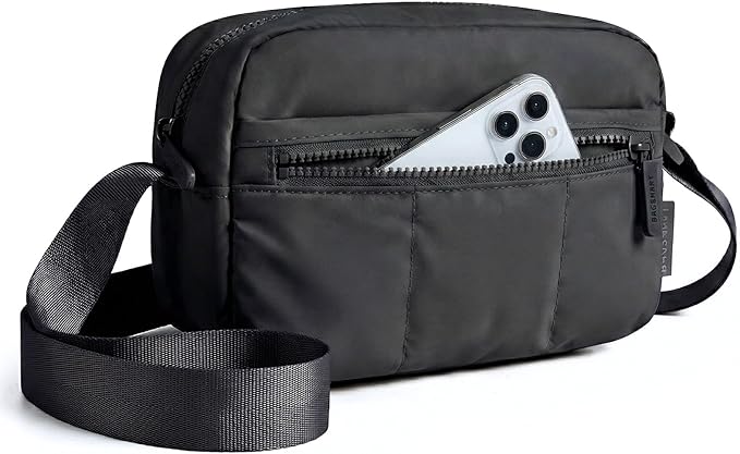 BAGSMART 2 in 1 Puffy Camera Sling Bag Small Camera Shoulder Bag by BAGSMART