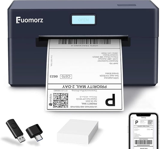 Thermal Shipping Label Printer for Small Businesses，4x6 Wireless Shipping Label by Unknown