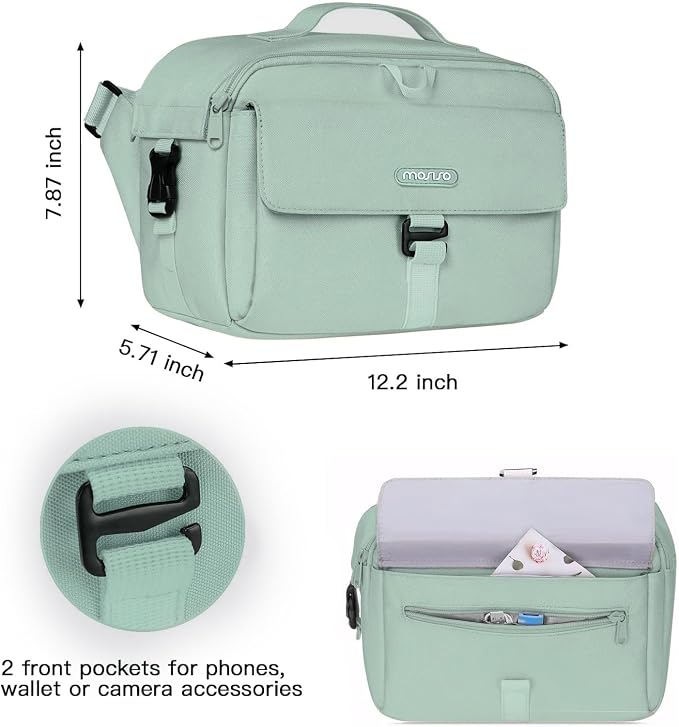 MOSISO Camera Shoulder Bag Case Crossbody Sling Purse, DSLR/SLR/Mirrorless - Image 3