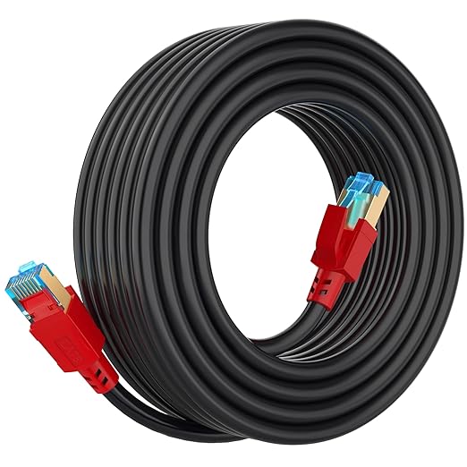 AOPOCKAN TECH Cat 8 Ethernet Cable 200 FT, Long Ethernet Cable Shielded Heavy by AOPOCKANTECHEthernetCables