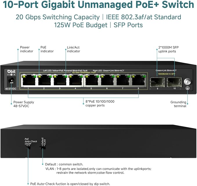 DBIT 10-Port Gigabit Network Switch - Image 6