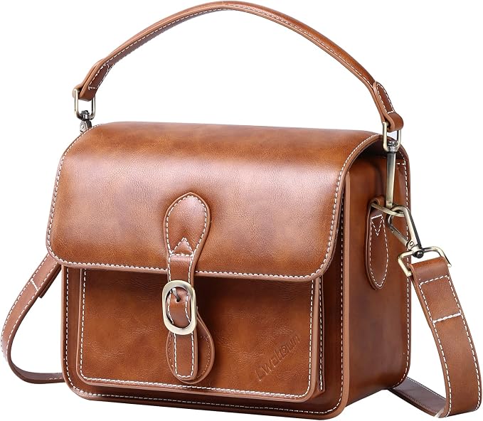 Cwatcun Camera Shoulder Bag Compact Camera Case Waterproof Retro Compatible by FocusonCameraBag